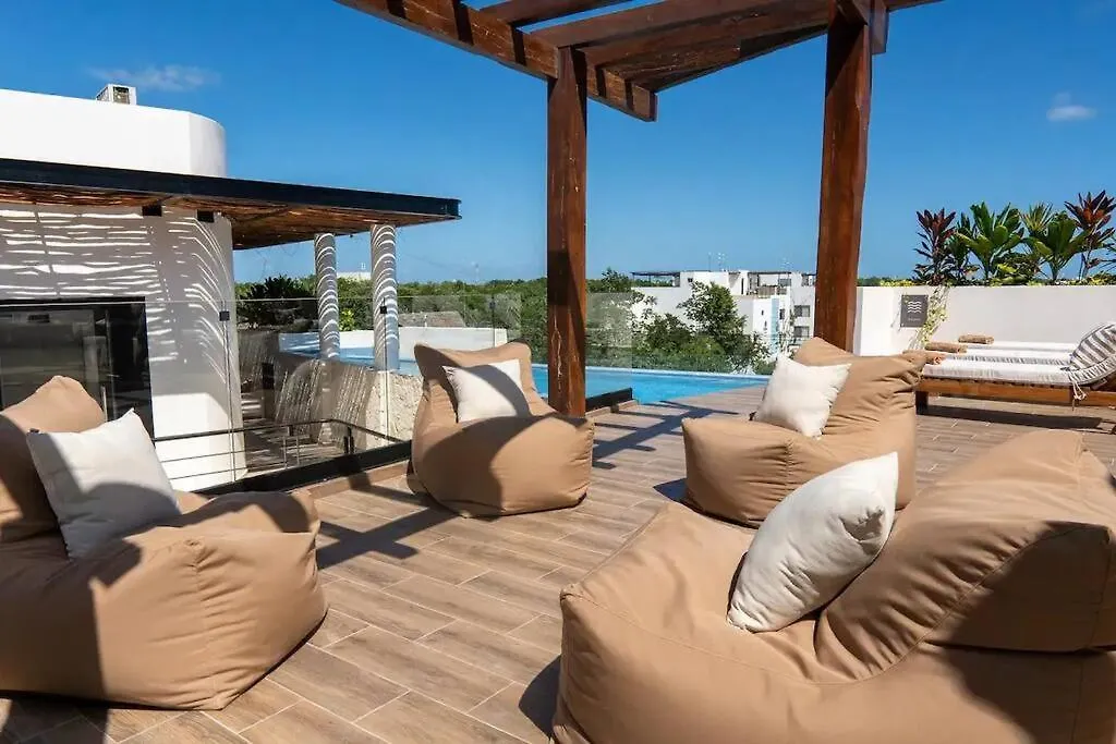公寓 Spacious Penthouse With Pool 图卢姆